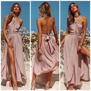 Hello Molly Blush Pink Midi Dress